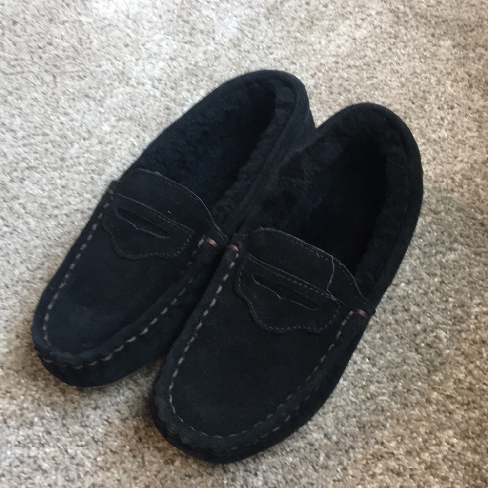 Black EMU moccasins